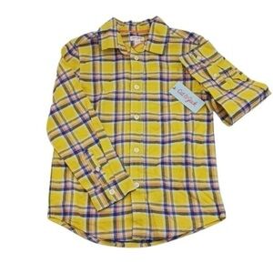 New Cat & Jack Button Down Shirt Boys M